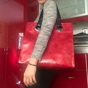 Kate Landry Red Tote Bag